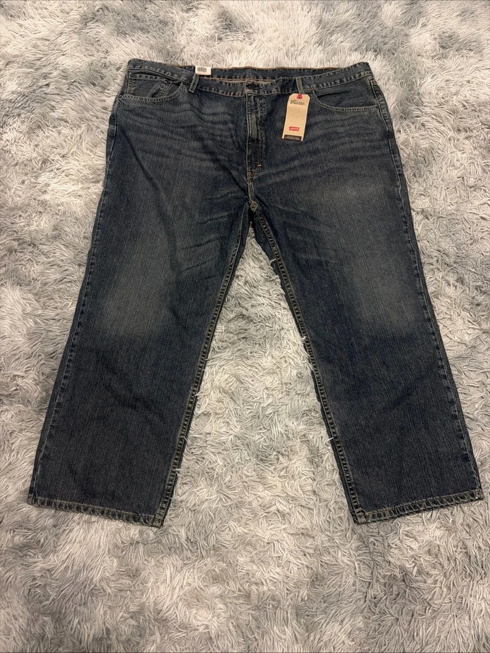 NWT Levi's 559 Relaxed Straight Fit Blue Jeans Mens 50x29 Medium Wash NEW B&T